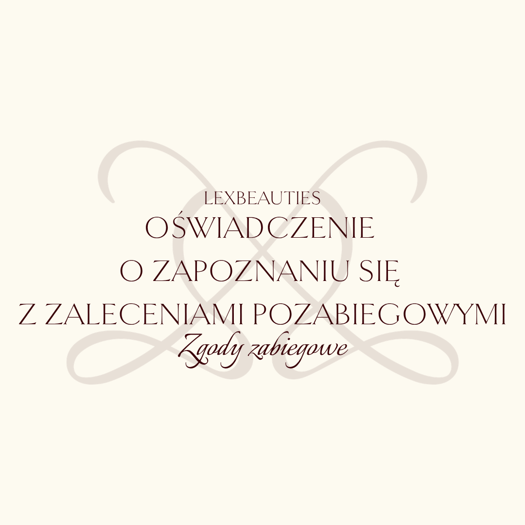 Oświadczenie o zapoznaniu się z zaleceniami pozabiegowymi