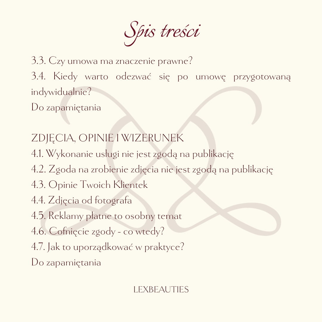 SEZON ŚLUBNY W BRANŻY BEAUTY. Jak zadbać o bezpieczeństwo prawne swoich usług? - obrazek 4